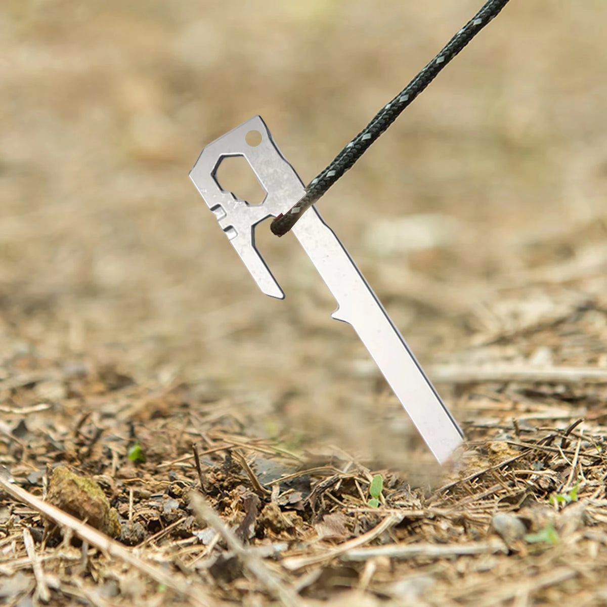 6Pcs Steel Tent Pegs 28cm Heavy Duty Ground Stakes for Camping Canopy Gazebo