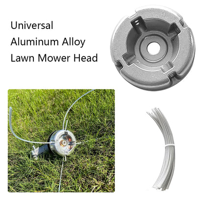 Nylon Steel Lawn Mower Head Replacement Trimmer Line 4pcs Metal Parts
