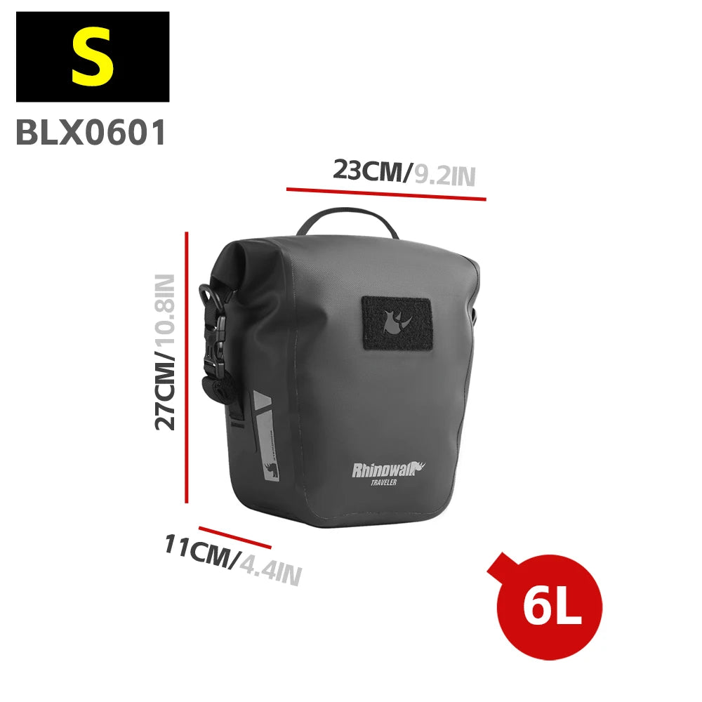 Bicycle Rear Rack Waterproof Pannier Bag Bike Seat Trunk Storage Pack