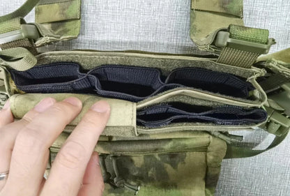 MK4 Micro Chest Rig w/ 5.56 Mag Pouch Tactical Vest Camo Airsoft Carrier