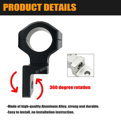 1PC Motorcycle LED Headlight Bracket Mount Clamp 22mm 25mm Fork Tubes Motorcycle Headlight Bracket For BMW For HONDA For Yamaha-EXPROTAS