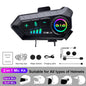 Kebidumei YP10 2X Motorcycle Helmet Bluetooth 5.3 Intercom 300m Waterproof