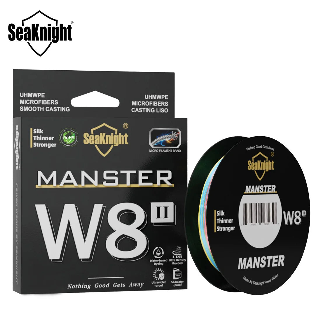 SeaKnight W8 II 500M PE Braided Fishing Line 8 Weaves Si+ Coating Salt Fresh