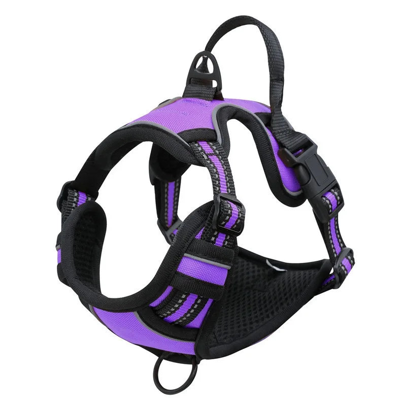 No Pull Dog Harness Adjustable Reflective Padded Handle for Large Dogs