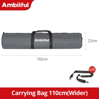 AMBITFUL TB PRO Tripod Bag 50–140cm Padded Carry Case w/ Shoulder Strap