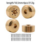Brass Wheel Hex Hub Adapter for 1.9/2.2 Beadlock RC Crawler Axial SCX10 TRX4 TRX6 - EXPROTAS