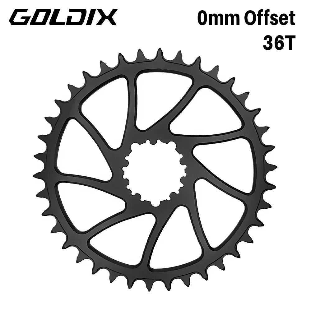 Goldix 0mm Offset Chainring Direct Mount Narrow Wide 34T 36T 38T 40T SRAM