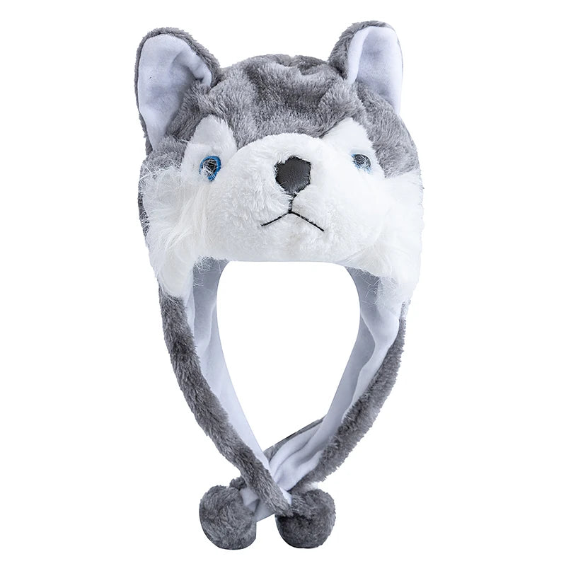 Unisex Funny Bulls Head 3D Animal Decorative Hat Winter Cap for Adults