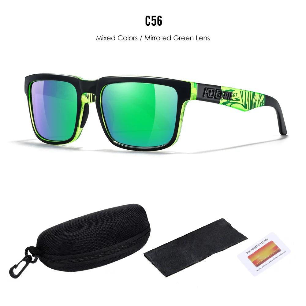 2025 KDEAM Polarized Sunglasses Red Mirror Lens Unisex Outdoor Eyewear