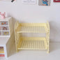 Desktop Stationery Rack Organizer Multi-Functional Plastic Shelf Makeup Holder