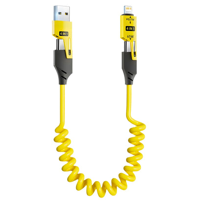 65W USB Cable Fast Charging PD for iPhone Samsung 6A Data Charger