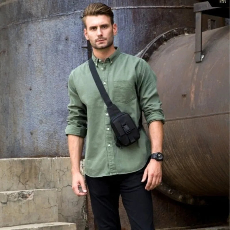 Tactical Chest Bag EDC Pack Outdoor Hiking Camping Shoulder Pouch