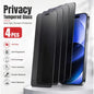 4PCS Privacy Screen Protector for iPhone 14 15 16 Anti-Spy Glass Protectors