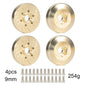 Brass 12mm Hex Wheel Weights Brake Disc Adapters for 1.9 2.2 RC Crawler
