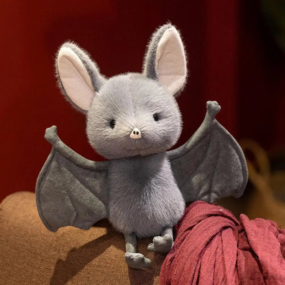 Car Rearview Mirror Bat Plush Toy Soft Stuffed Animal Hanging Decor 20cm