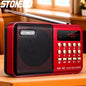 Portable FM Radio Speaker Mini USB Rechargeable Digital Player SD Music