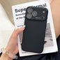 Liquid Silicone MagSafe Case for iPhone 12-17 Air Pro Max Glass Window Cover