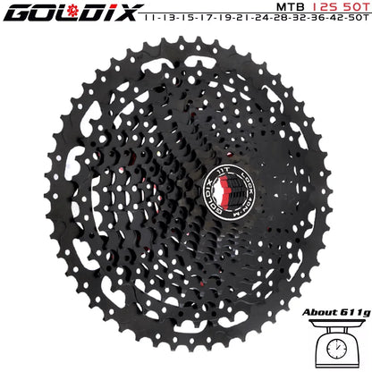 GOLDIX MTB Cassette | 8–12 Speed 40T–52T Freewheel Sprocket for Shimano/SRAM