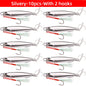 10pcs Fishing Lure Metal Jig Baits Sea Saltwater Casting Tackle 7g-80g