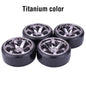 4pcs 1/10 RC Drift Tires Wheels Set Hard Tread 12mm Hex for HPI HSP - EXPROTAS