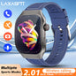 LAXASFIT Smart Watch Heart Rate Monitor 2.01 Inch Touch Screen for Men Women