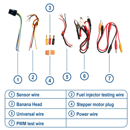 2025 Auto Ignition Coil & Injector Tester Solenoid Stepper Motor Tool