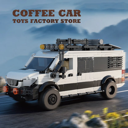 City SUV Off-Road Vehicle Building Blocks MOC Station Wagon Brick Toy Set