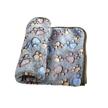 Soft Fluffy Pet Mat Blanket for Cat Dog - Cute Cartoon Pattern Warm Comfort