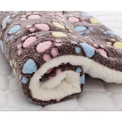 Warm Pet Blanket Pad Fleece Mat Soft Dog Cat Bed Cushion