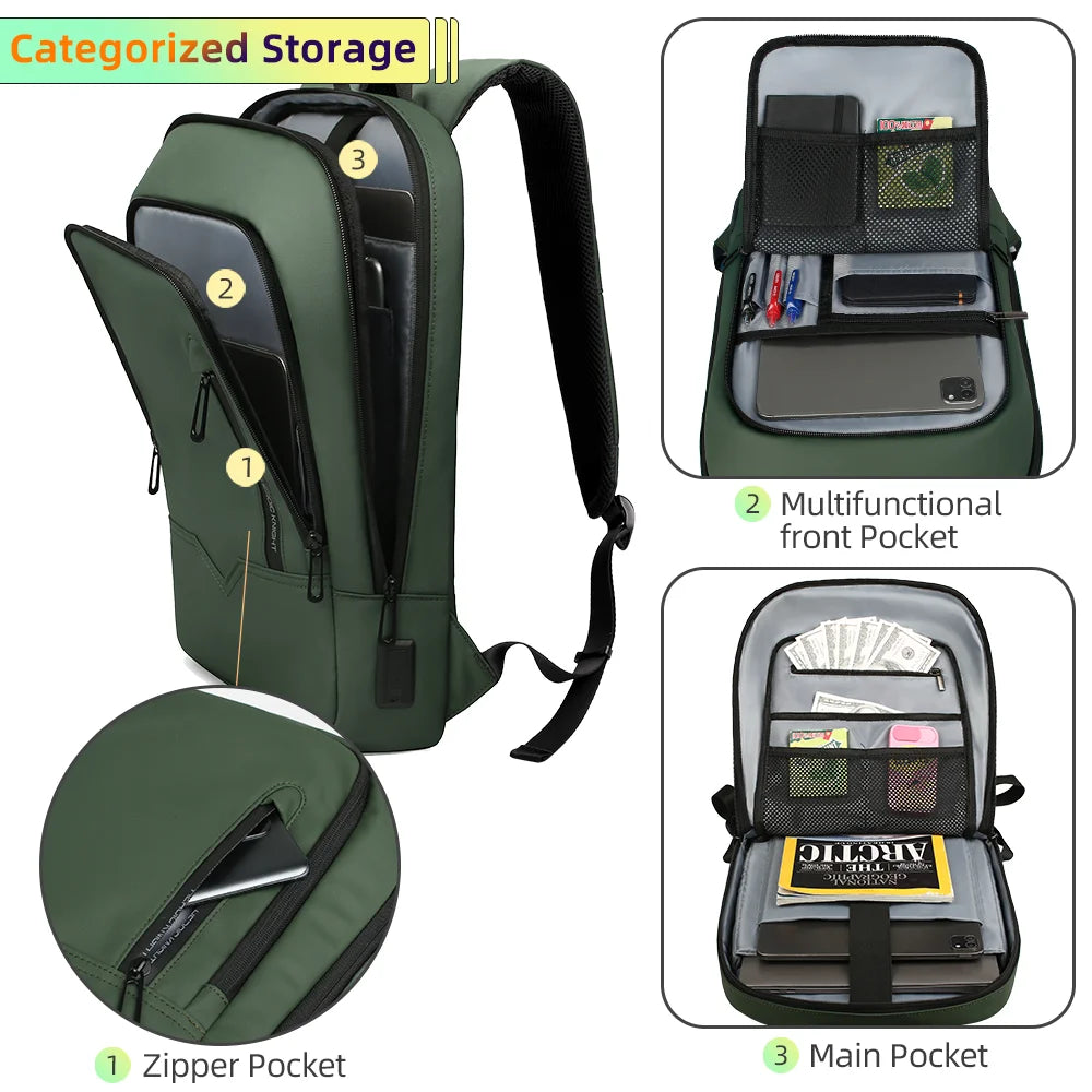 Heroic Knight Men Business Backpack Multifunction Slim Laptop Bags For Women outdoors Waterproof pack Aesthetic Backpack Design-EXPROTAS