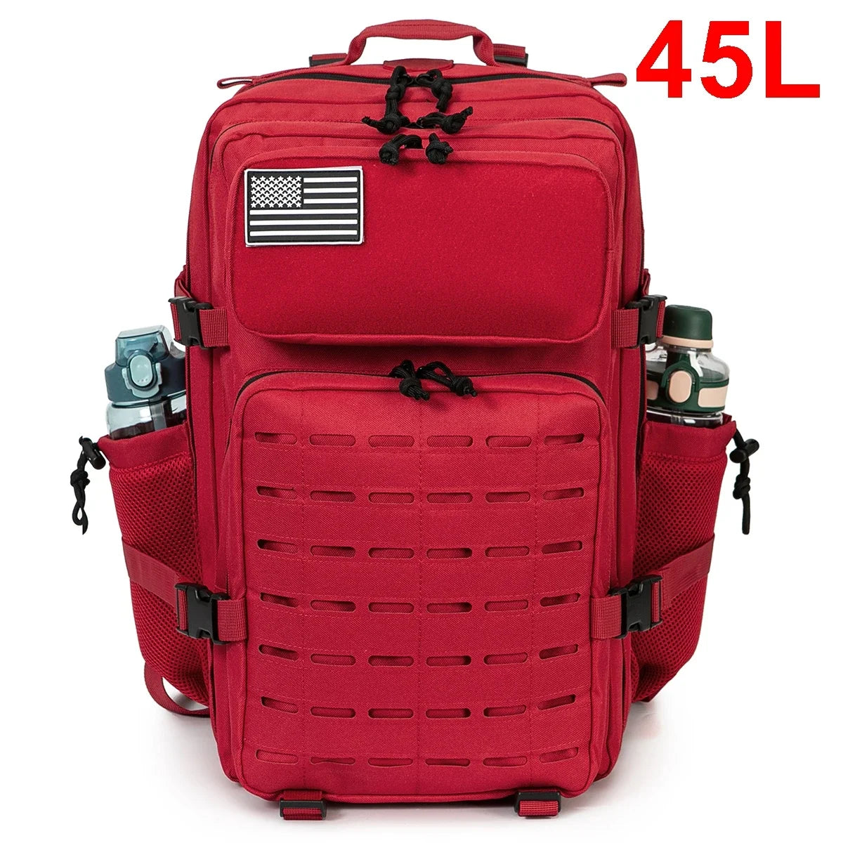 QT&QY 25L/45L Tactical Backpack for Men and Women Outdoor Survival Bug Out Bag Small School Rucksack Hking with Bottle Holder-EXPROTAS