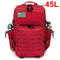 QT&QY 25L/45L Tactical Backpack for Men and Women Outdoor Survival Bug Out Bag Small School Rucksack Hking with Bottle Holder-EXPROTAS