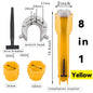 8-in-1 Flume Wrench Anti-Slip Sink Faucet Plumbing Repair Tool