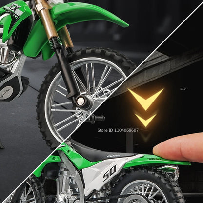 1:12 Kawasaki KX450 Motorcycle Model Diecast Toy Bike Alloy Motocross