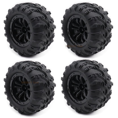 4PCS 12mm Hex Skidproof Rubber Tires 6034 for SCY 16101/16102 PRO 1/16 RC Truck Wheels