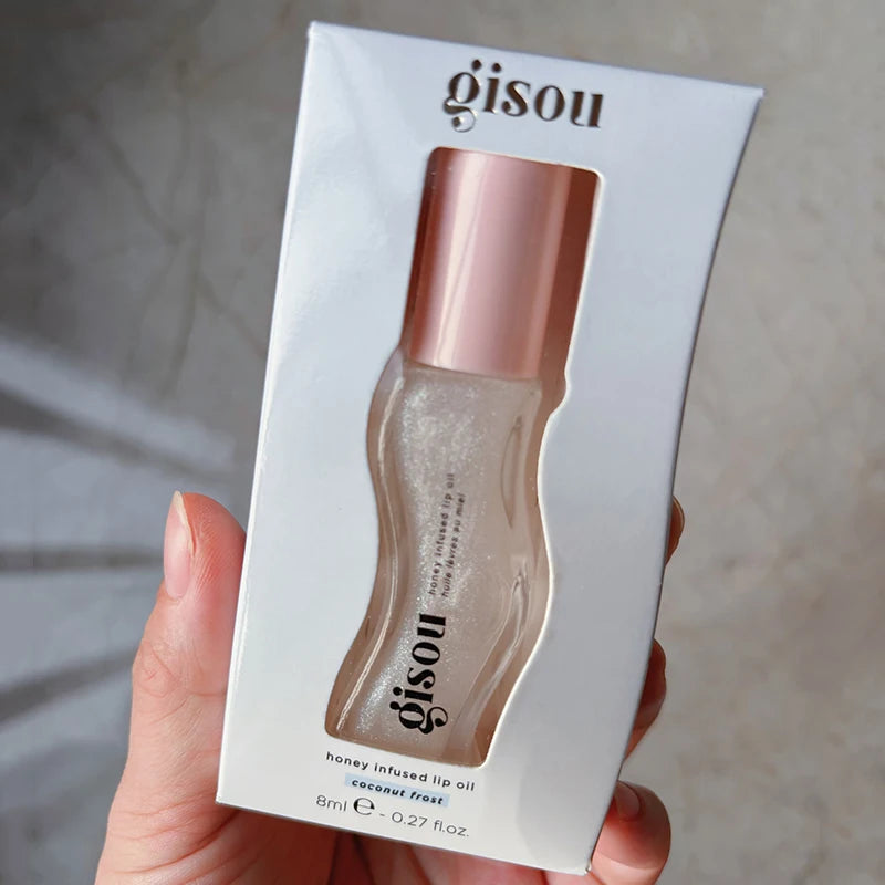 Gisou Moisturizing Lip Balm Original Honey Infused Gloss Care Oil