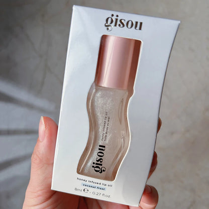 Gisou Moisturizing Lip Balm Original Honey Infused Gloss Care Oil