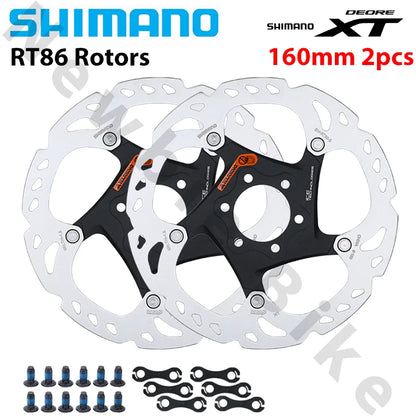 Shimano Deore XT RT86 6-Bolt Ice-Tech Disc Brake Rotor 160/180/203mm - EXPROTAS