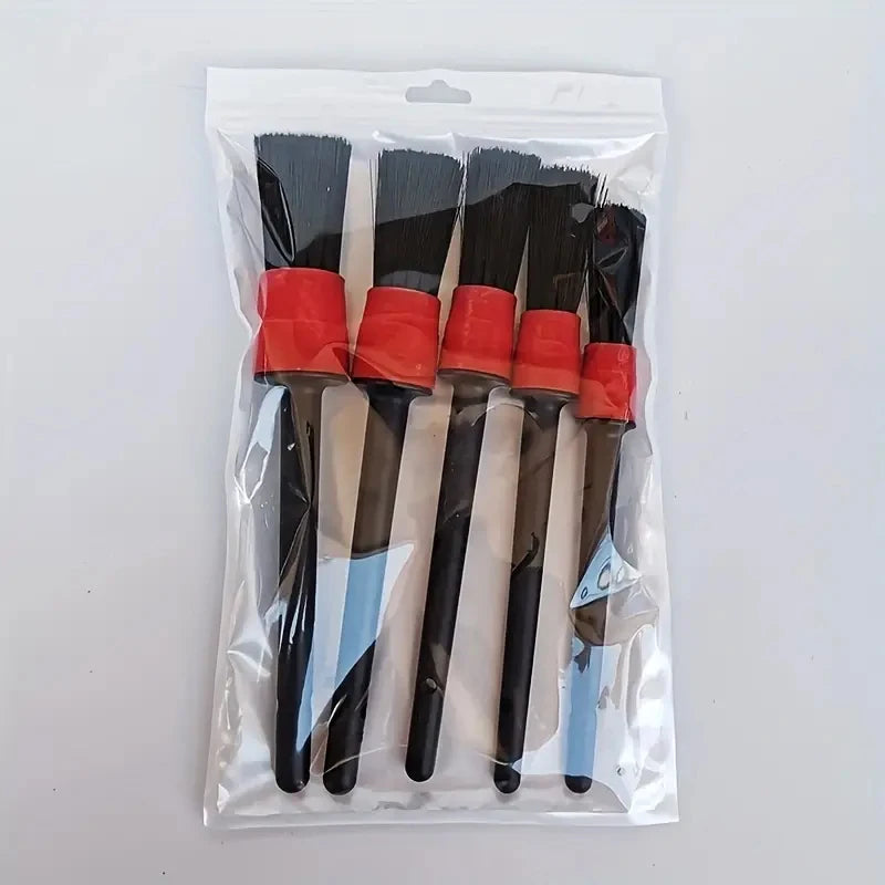 Car Detailing Brush Set for Cleaning Wheels, Dashboard & Air Outlets