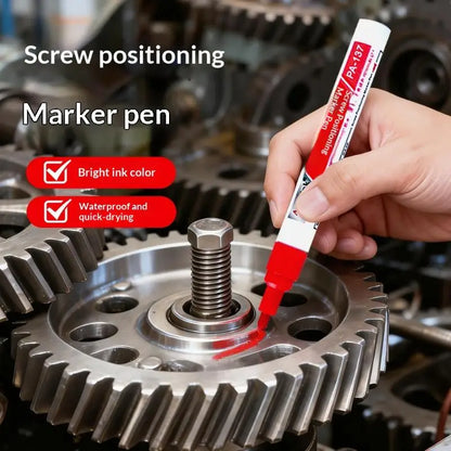 Screw Marker Pen Waterproof Quick Dry Permanent for Car Motorcycle Repair