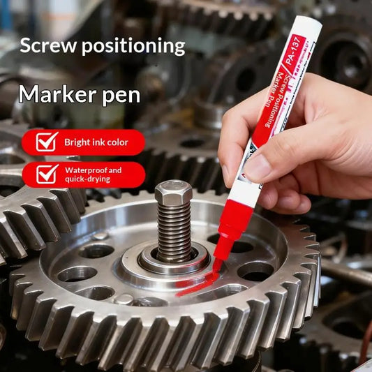 Screw Marker Pen Waterproof Quick Dry Permanent for Car Motorcycle Repair