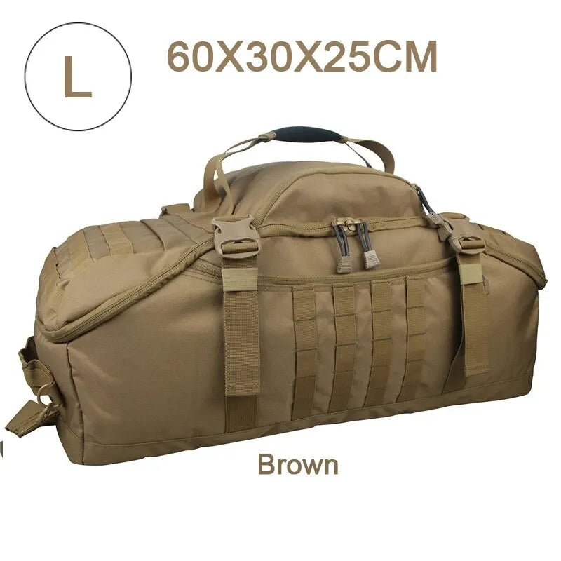 Gym Duffel Bag 80L Tactical Backpack Unisex Camping Hiking Rucksack