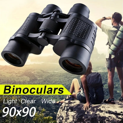 90x90 HD Binoculars BAK4 Prism Optical Glass Lens Hunting Hiking Travel