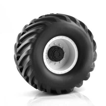 4pcs Wheel Rims & Rubber Tires for 1/10 RC Monster Truck Tamiya HSP HPI Kyosho