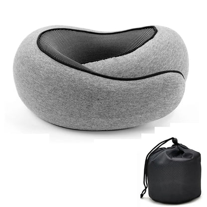 Memory Foam U-Shape Travel Neck Pillow Soft Portable Adjustable Support