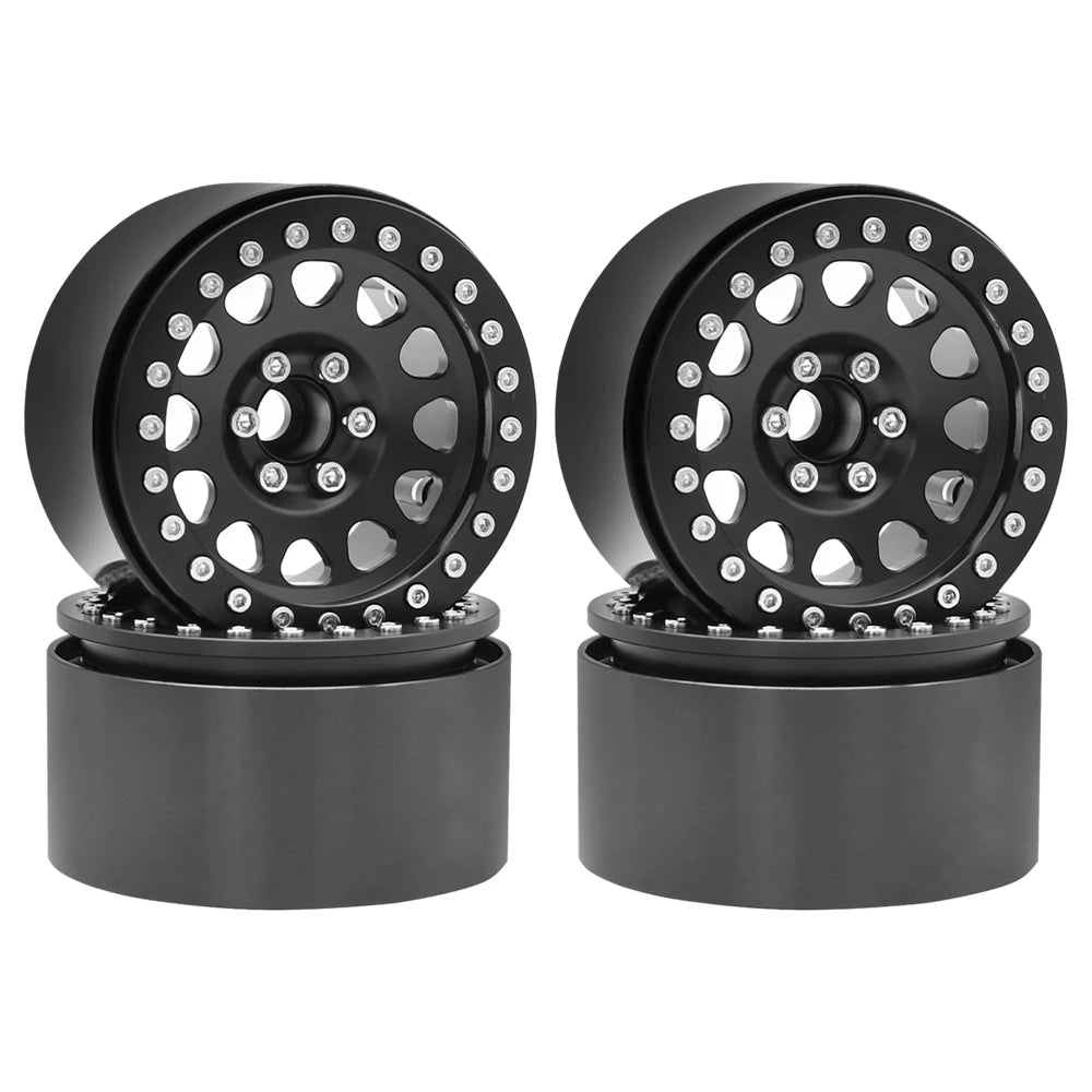 1/10 RC Crawler CNC 2.2" Aluminum Beadlock Wheels for TRX4 TRX6 Axial SCX10 Wraith Capra - EXPROTAS