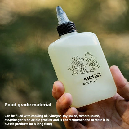 Outdoor Camping Oil Dispenser Bottle 120ml Leakproof Squeeze Jar