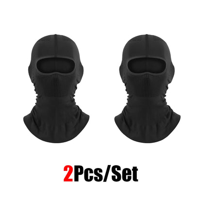 4Pcs Full Face Mask Balaclava Cycling Ski Motorcycle Warm Black Men