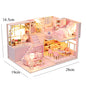 Wooden Miniature Duplex Dollhouse DIY 3D Puzzle Kit with Furniture LED Decoration Gift - EXPROTAS