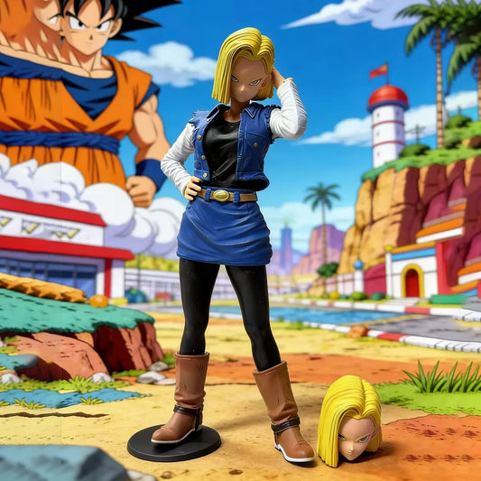 26cm Dragon Ball Z Android 18 Figure PVC Anime Action Statue Model Toy
